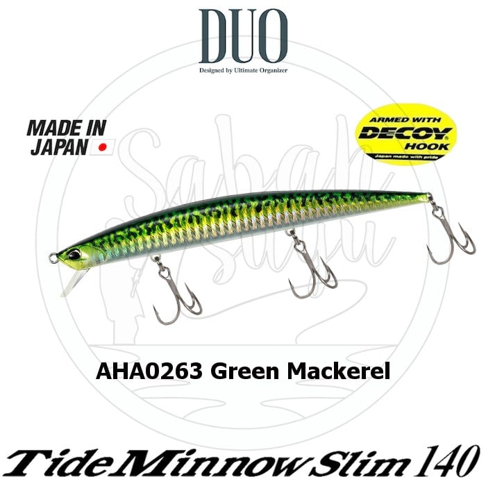 Duo Tide Minnow Slim 140 AHA0263 Green Mackerel