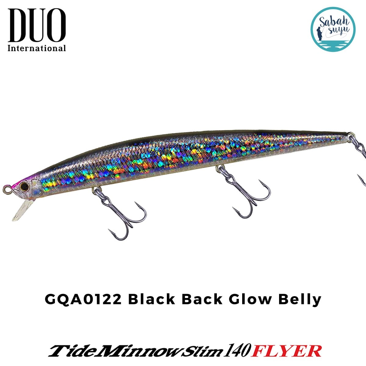Duo Tide Minnow Slim 140 FLYER 20.Yıl Özel Seri GQA0122 Black Back Glow Belly