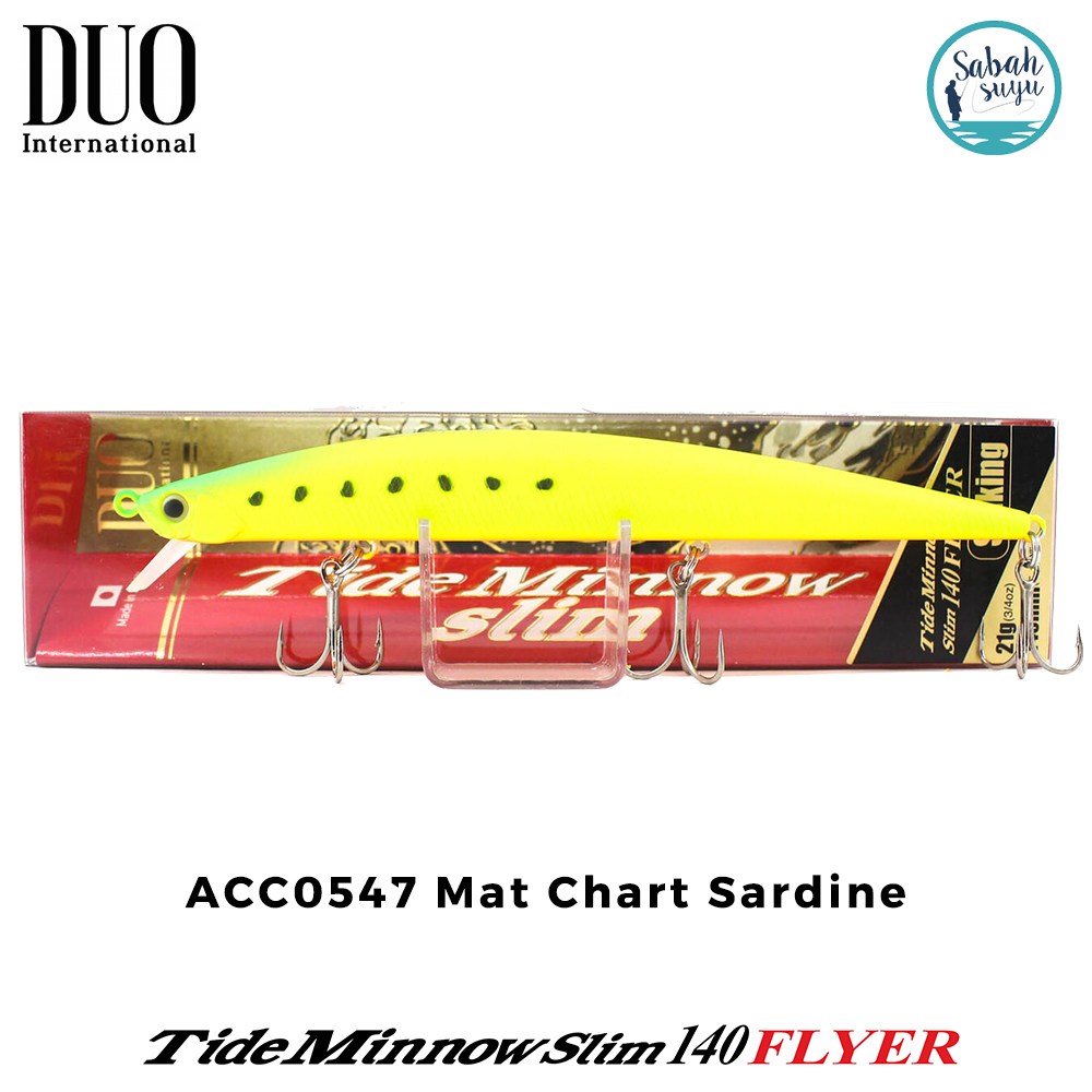 Duo Tide Minnow Slim 140 FLYER ACC0547 Mat Chart Sardine