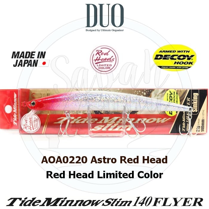 Duo Tide Minnow Slim 140 FLYER AOA0220 Astro Red Head
