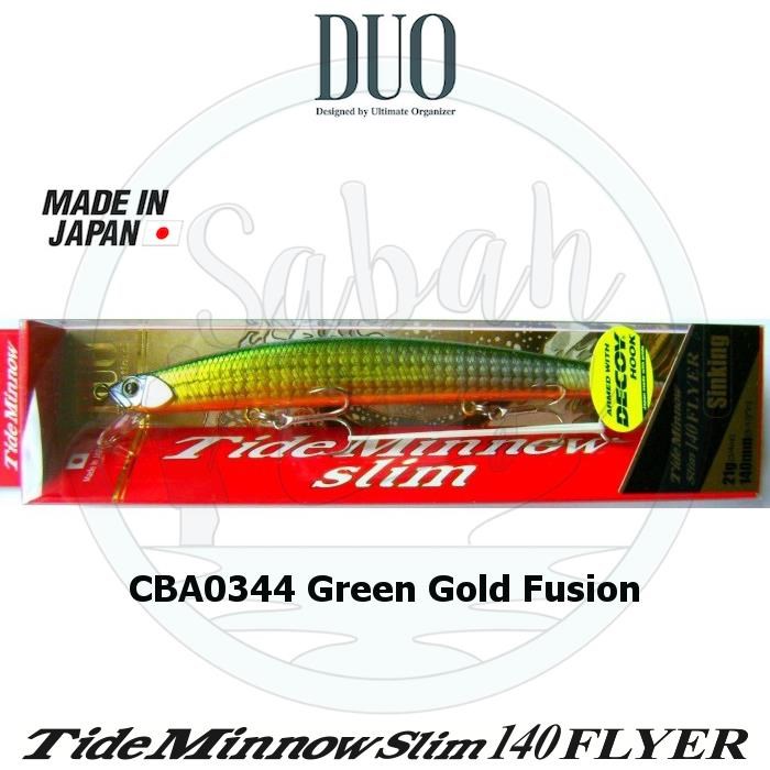 Duo Tide Minnow Slim 140 FLYER CBA0344 Green Gold Fusion