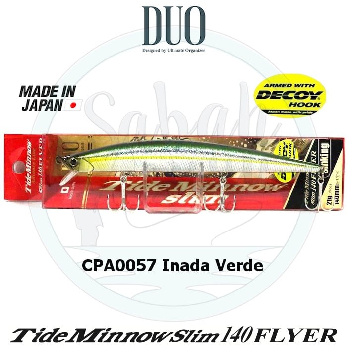 Duo Tide Minnow Slim 140 FLYER CPA0057 Inada Verde