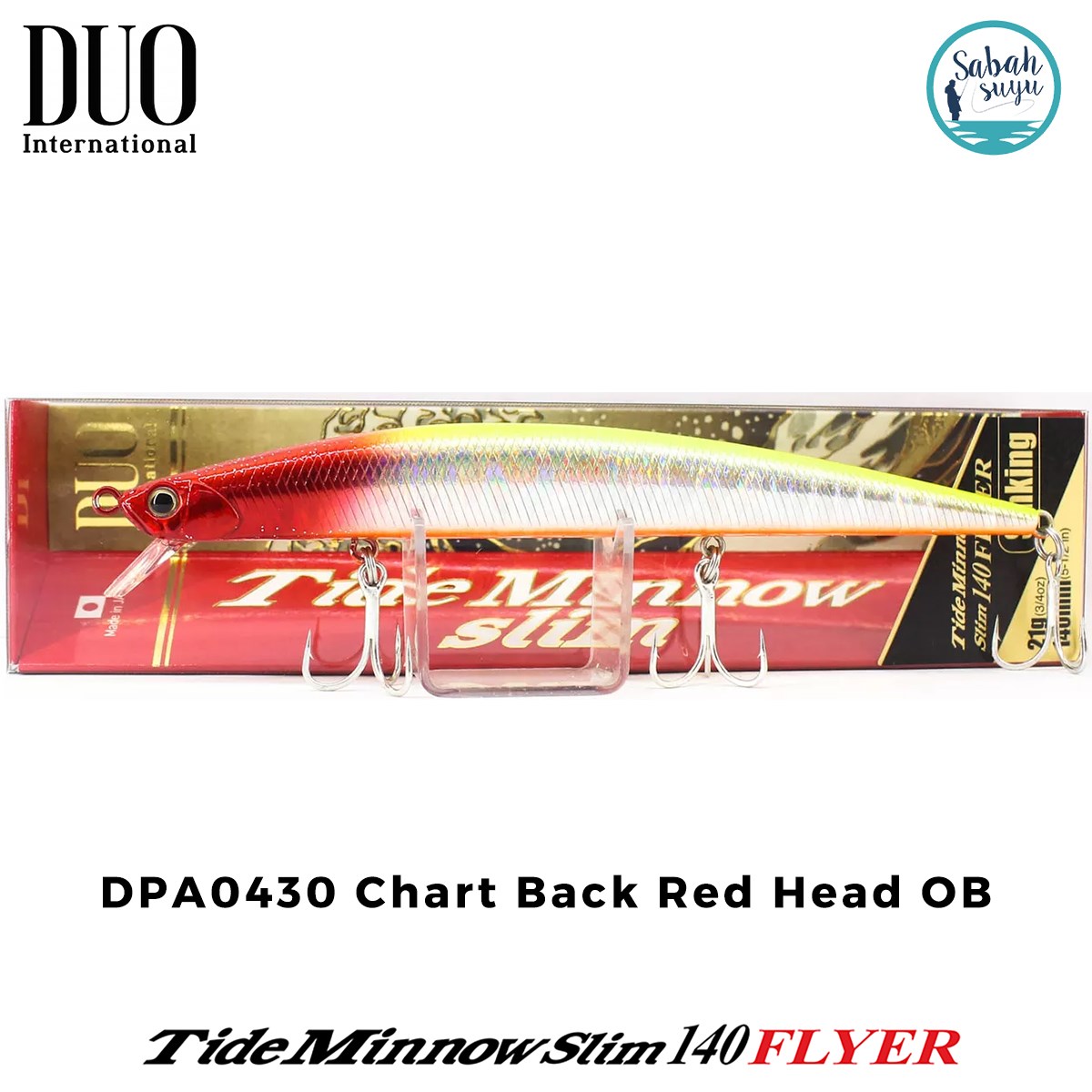Duo Tide Minnow Slim 140 FLYER DPA0430 Chartback Red Head OB