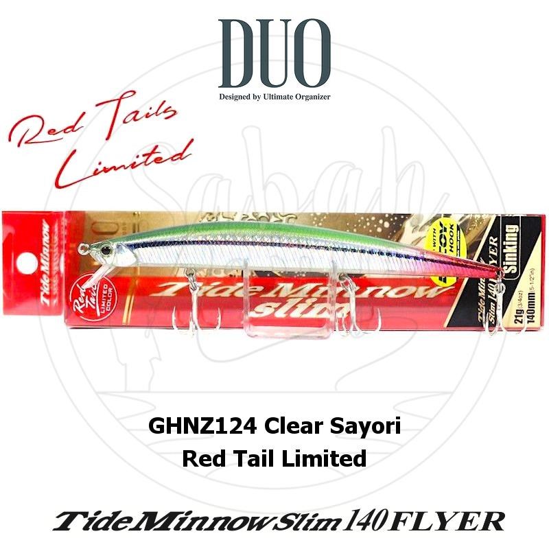 Duo Tide Minnow Slim 140 FLYER GHNZ124 Clear Sayori Red Tail Limited