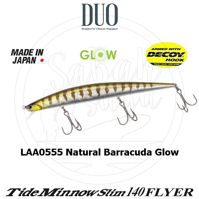 Duo Tide Minnow Slim 140 FLYER LAA0555 Natural Barracuda Glow