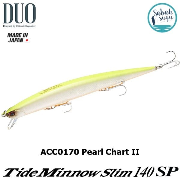 Duo Tide Minnow Slim 140SP ACC0170 Pearl Chart OB II