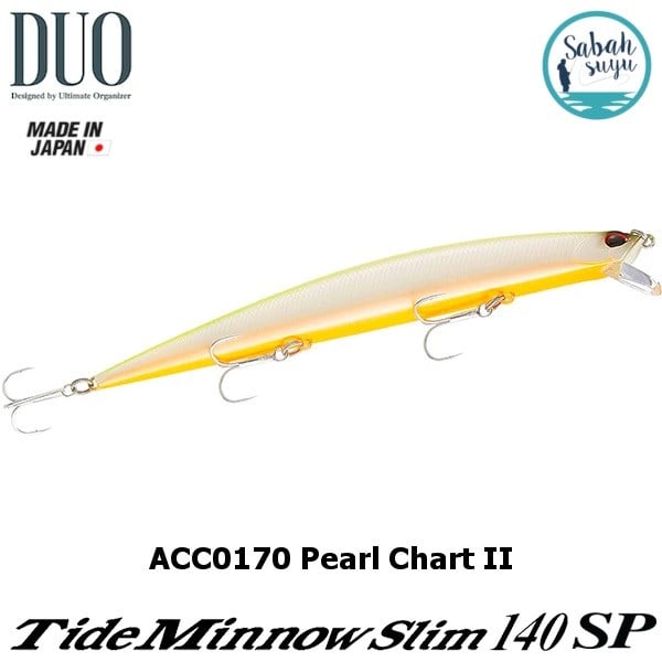 Duo Tide Minnow Slim 140SP ACC0170 Pearl Chart OB II