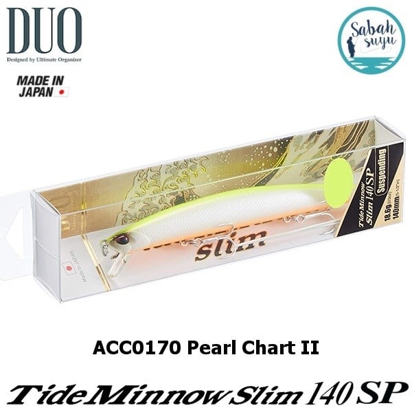 Duo Tide Minnow Slim 140SP ACC0170 Pearl Chart OB II