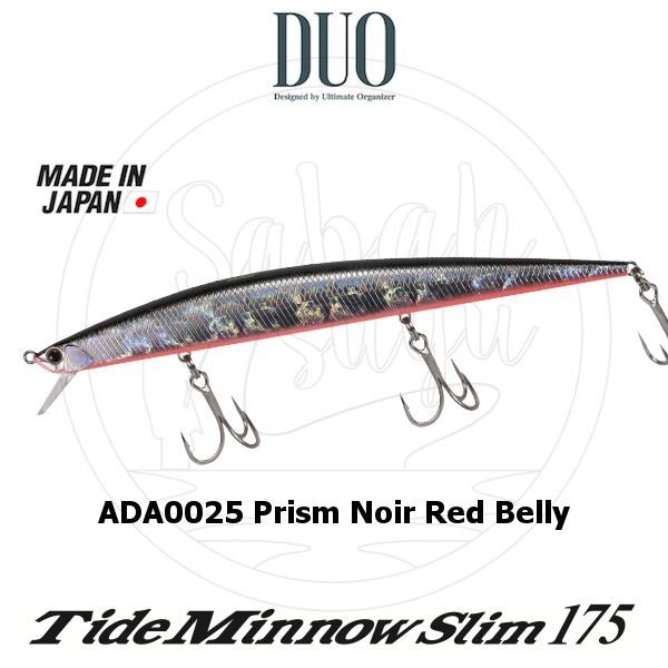 Duo Tide Minnow Slim 175 ADA0025 Prism Noir Red Belly