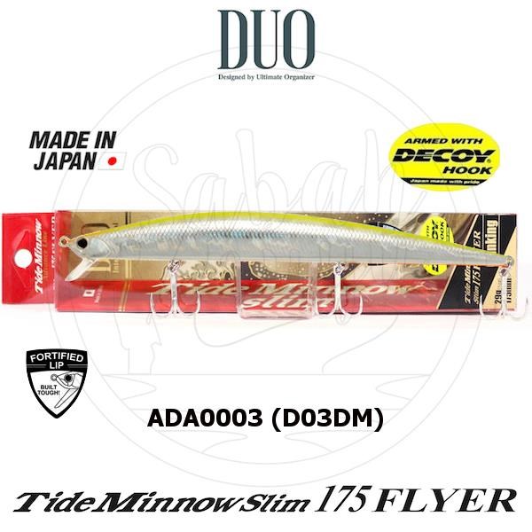 Duo Tide Minnow Slim 175 FLYER ADA0003 (D03DM) Chart Back