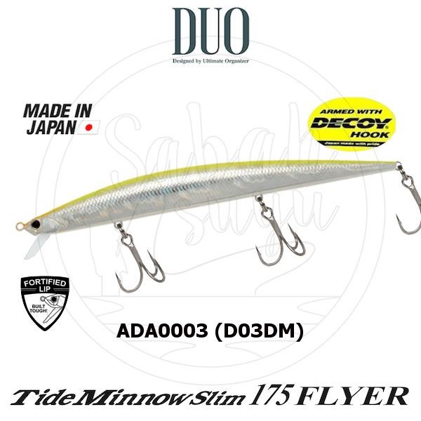 Duo Tide Minnow Slim 175 FLYER ADA0003 (D03DM) Chart Back