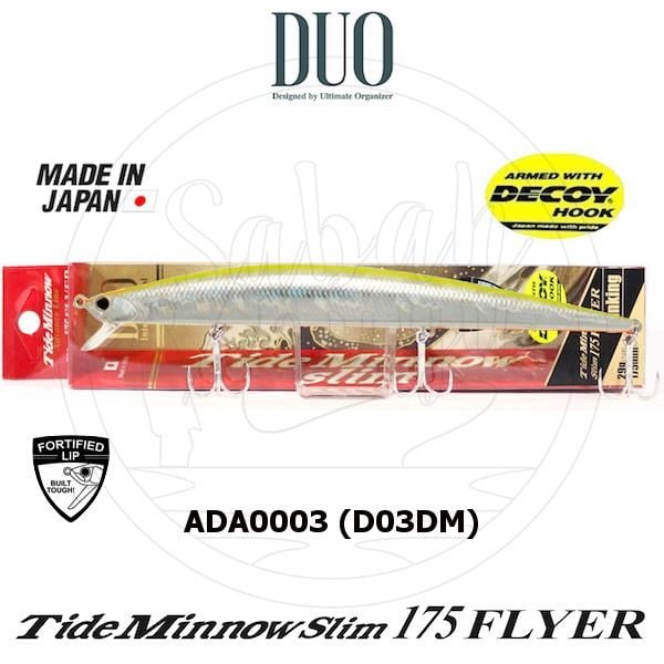 Duo Tide Minnow Slim 175 FLYER ADA0003 (D03DM) Chart Back