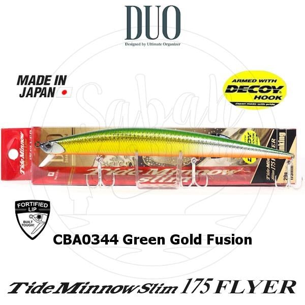 Duo Tide Minnow Slim 175 FLYER CBA0344 Green Gold Fusion