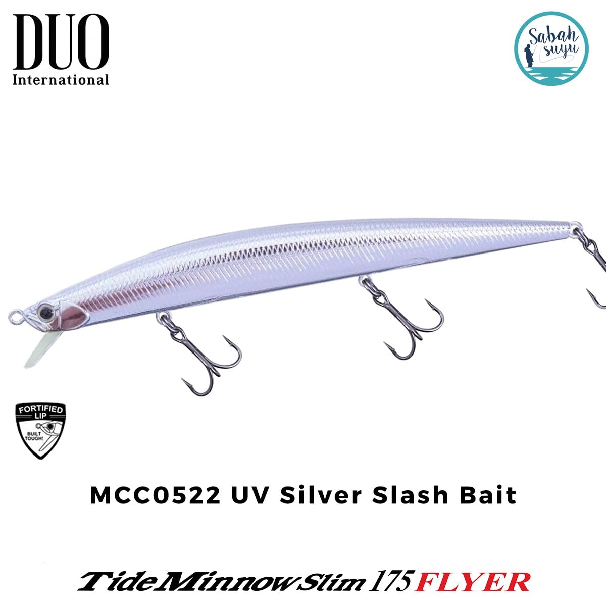 Duo Tide Minnow Slim 175 FLYER MCC0522 UV Silver Slash Bait