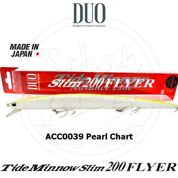 Duo Tide Minnow Slim 200 FLYER ACC0039 Pearl Chart OB