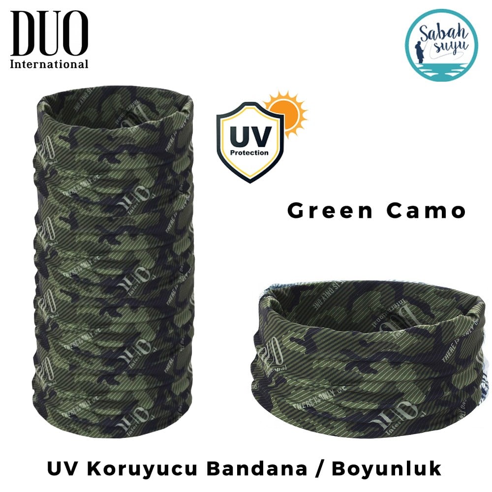 Duo UV Koruyucu Bandana / Boyunluk Green Camo