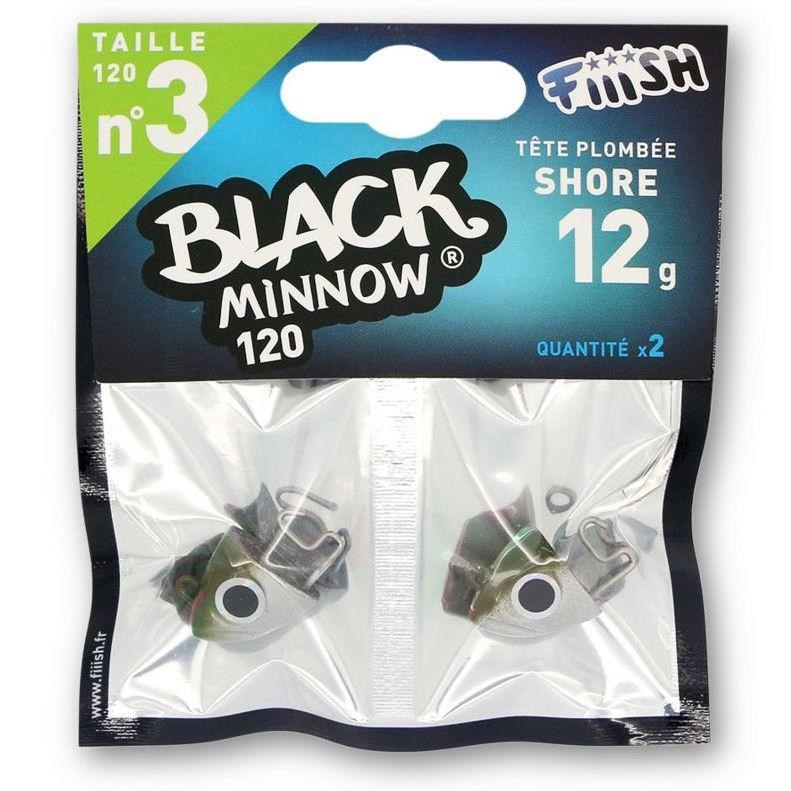 Fiiish Black Minnow BM120/3 BM007 Jig Head Shore 12gr Khaki