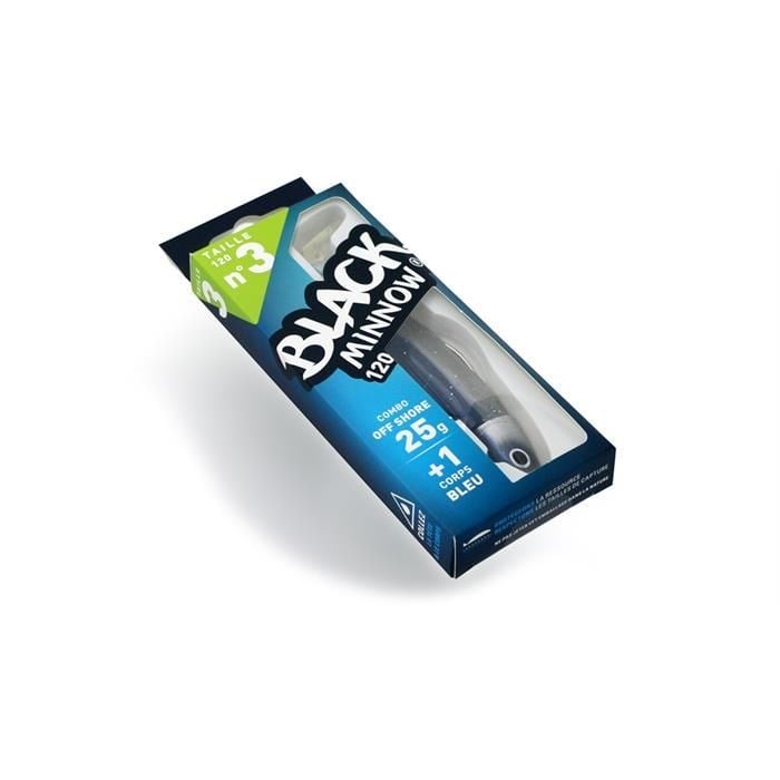Fiiish Black Minnow BM120/3 BM192 Combo Offshore 12cm 25gr Bleu