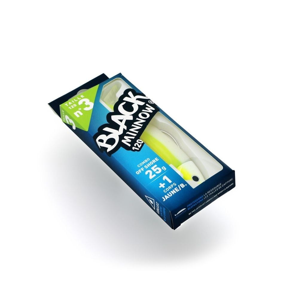 Fiiish Black Minnow BM120/3 BM193 Combo Offshore 12cm 25gr Jaune