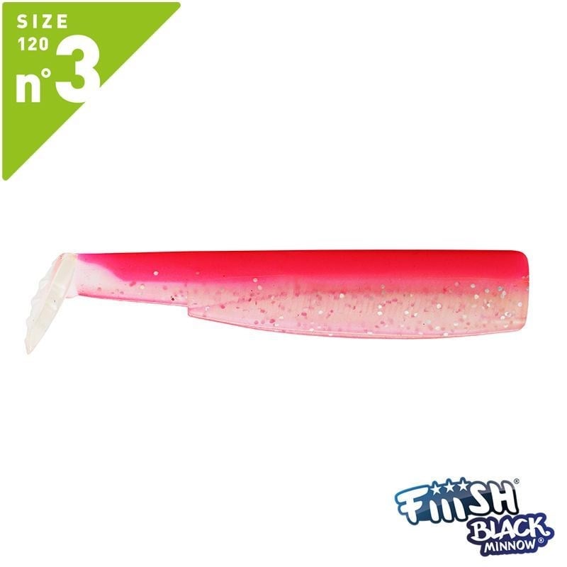Fiiish Black Minnow BM120/3 BM351 3 X Corps (Gövde) 12cm Rose Fluo