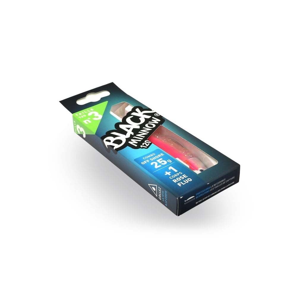 Fiiish Black Minnow BM120/3 BM502 Combo Offshore 12cm 25gr Rose Fluo