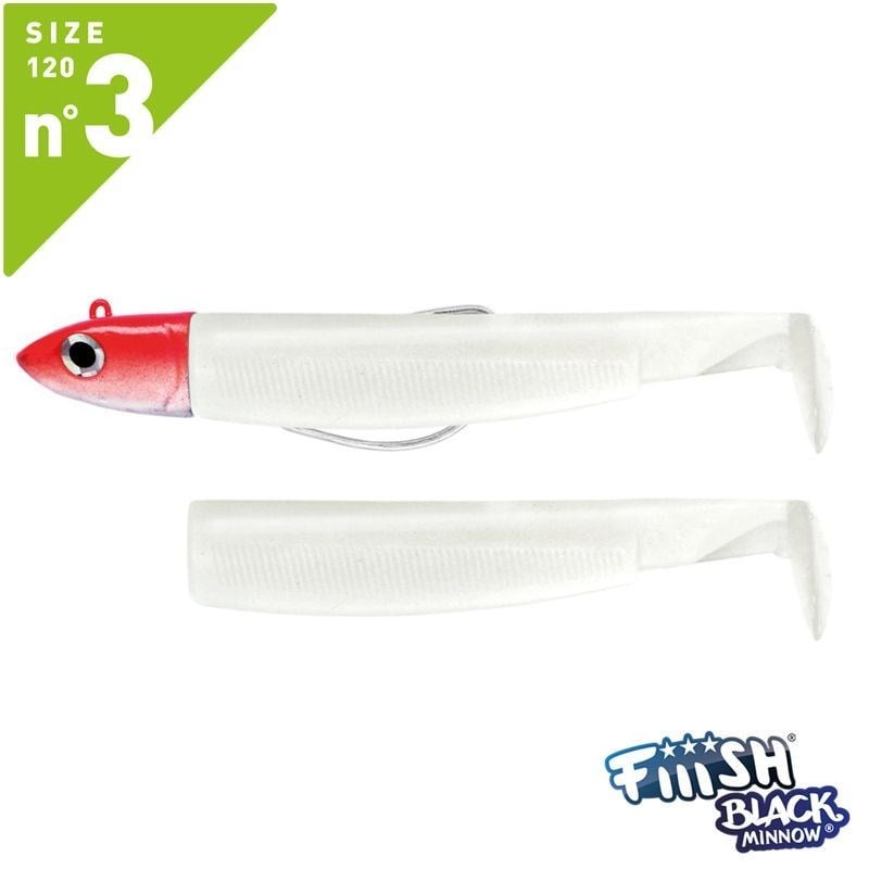 Fiiish Black Minnow BM120/3 BM503 Combo Offshore 12cm 25gr White Red
