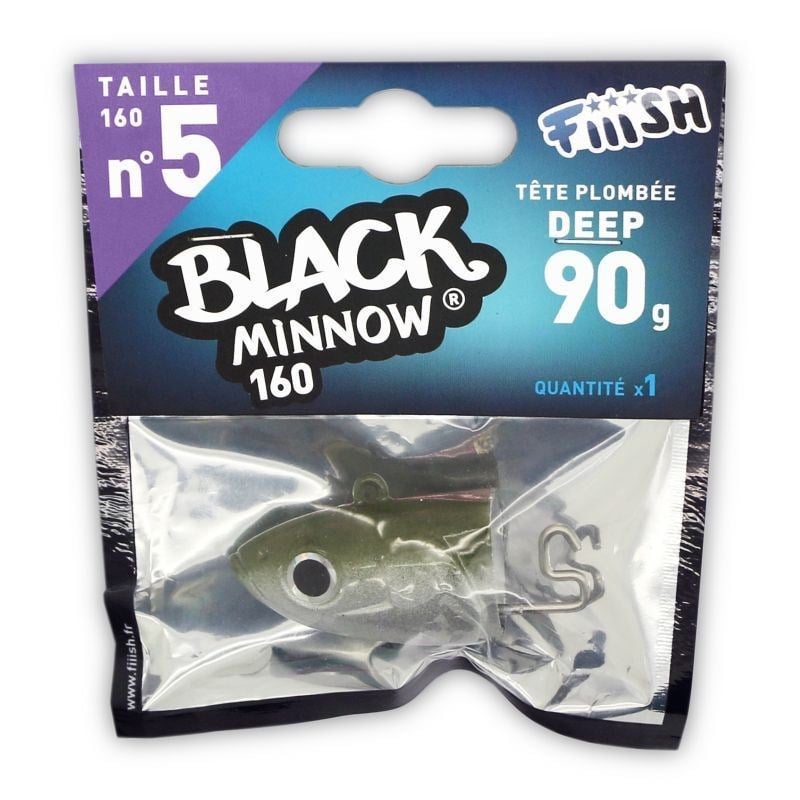 Fiiish Black Minnow BM160/5 BM206 Jig Head Deep 90gr Khaki