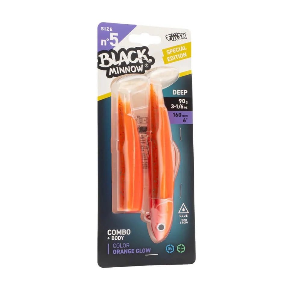 Fiiish Black Minnow BM160/5 BM3178 Combo Deep 16cm 90gr Orange Glow