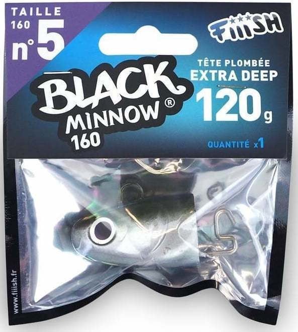 Fiiish Black Minnow BM160/5 BM624 Jig Head Deep 120gr Khaki