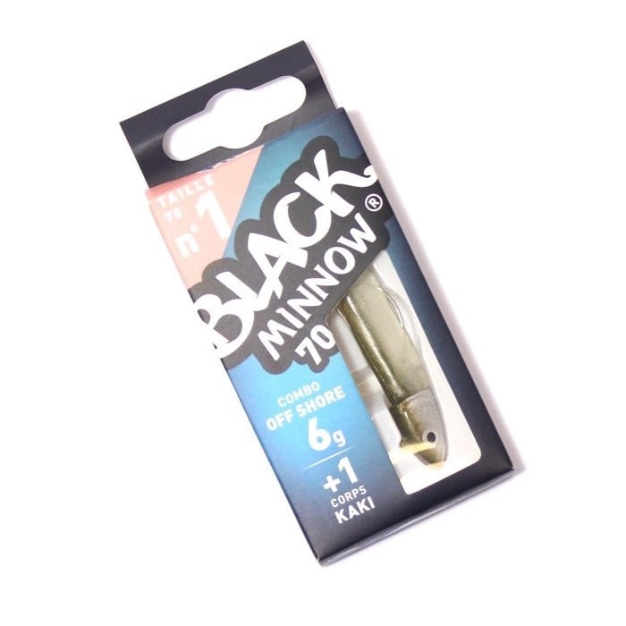 Fiiish Black Minnow BM70/1 BM035 Combo Offshore 7cm 6gr Khaki