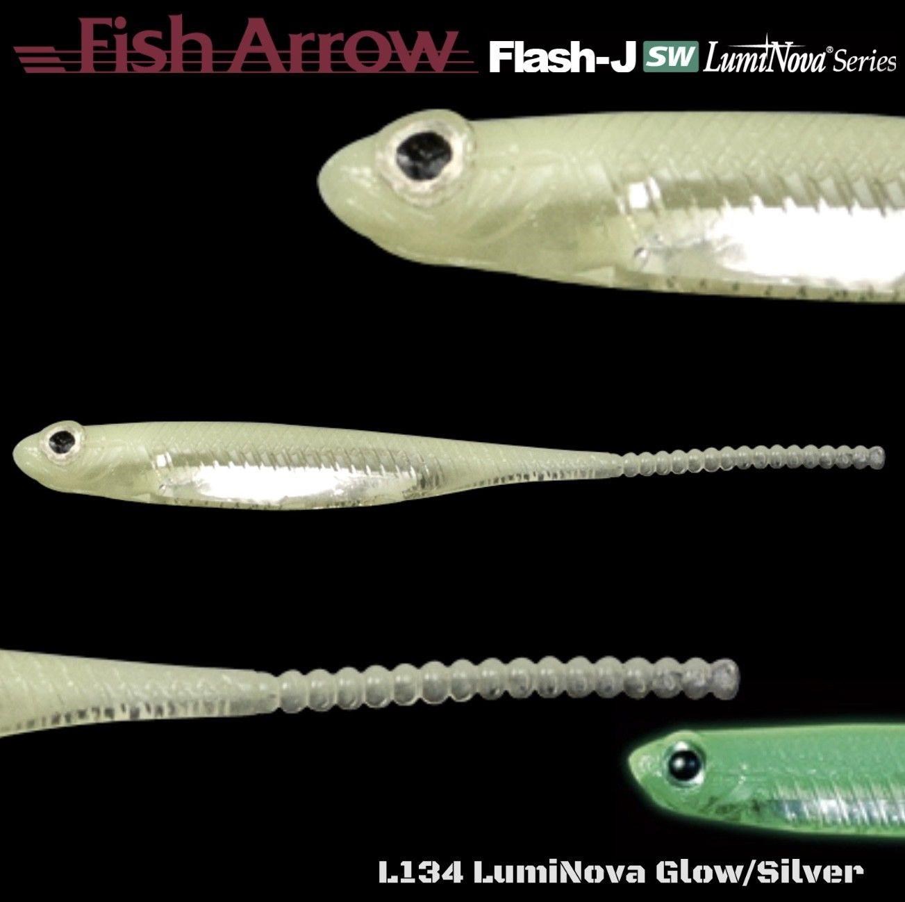 Fish Arrow Flash J 2.5cm SW #134 Luminova Glow Silver Sahte Balık