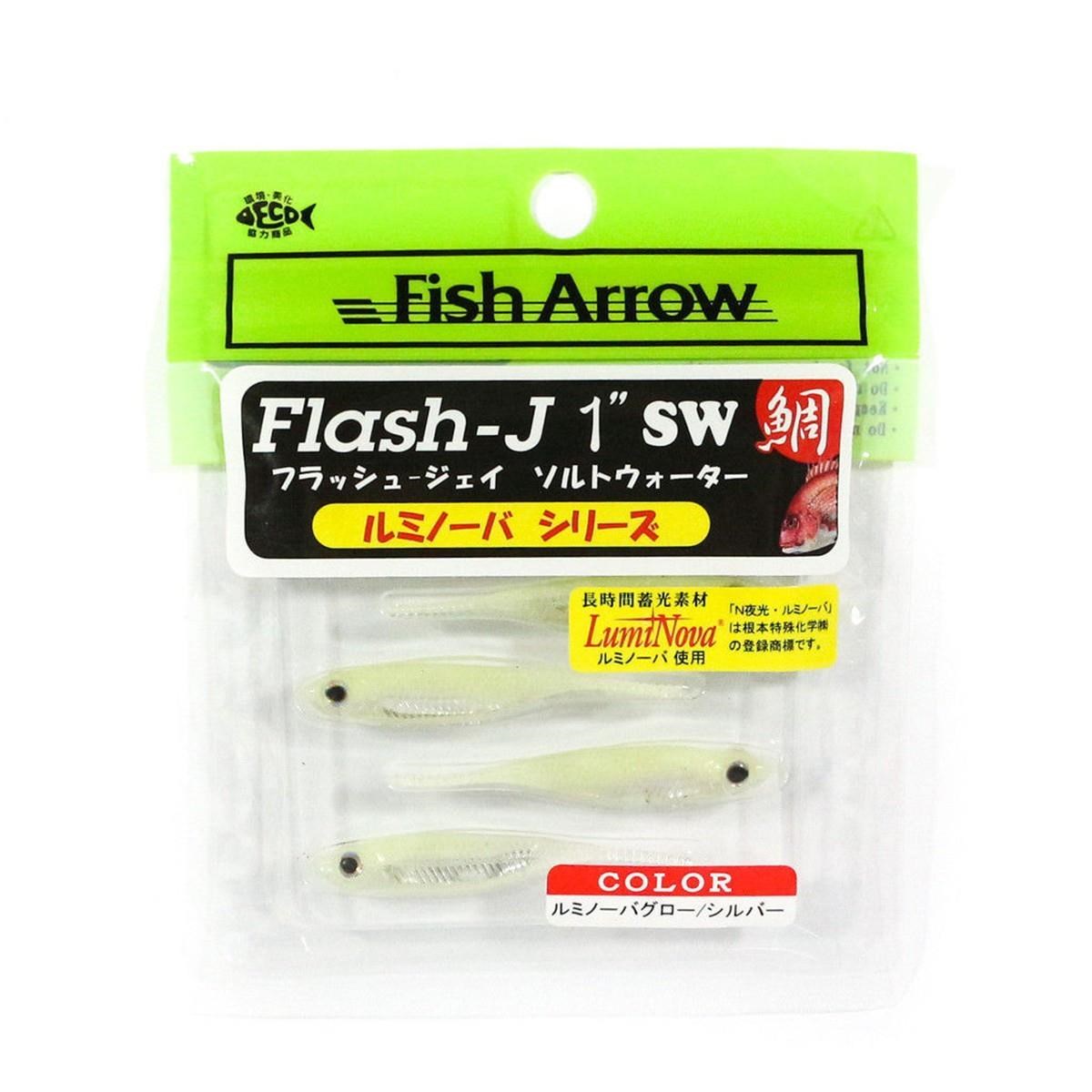 Fish Arrow Flash J 2.5cm SW #134 Luminova Glow Silver Sahte Balık