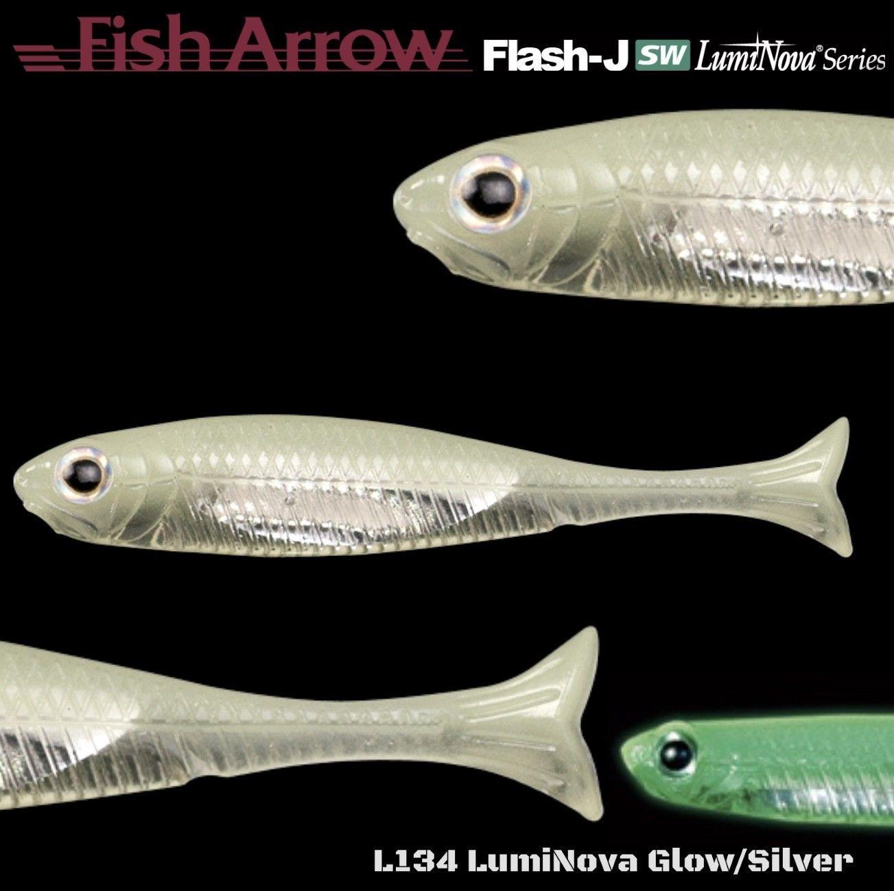 Fish Arrow Flash J Huddle 2.5cm SW #134 Luminova Glow Silver Sahte Balık