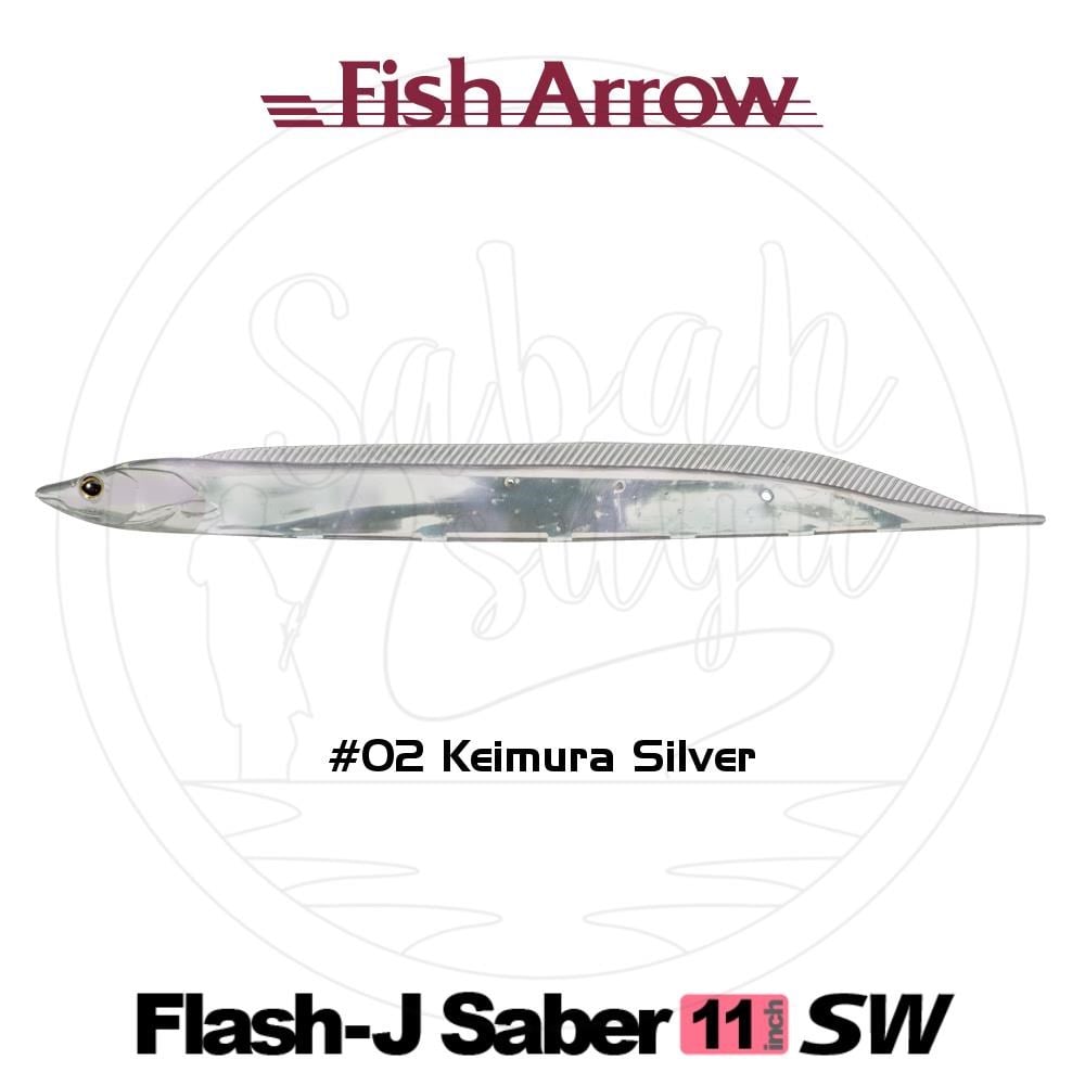 Fish Arrow Flash J Saber 28cm SW #02 Keimura Silver Sahte Balık