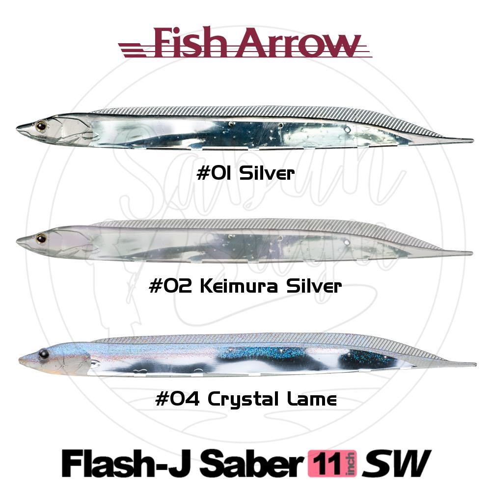 Fish Arrow Flash J Saber 28cm SW #02 Keimura Silver Sahte Balık