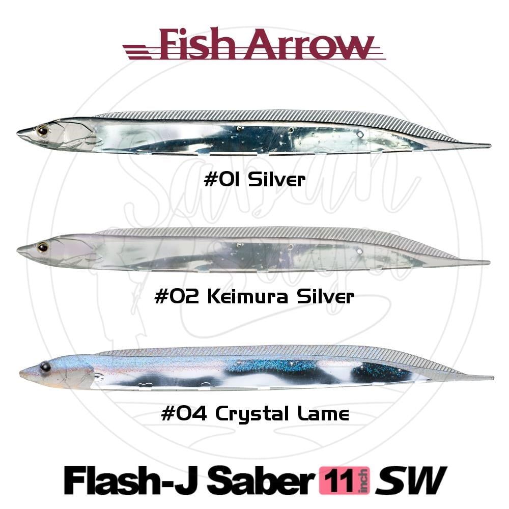 Fish Arrow Flash J Saber 28cm SW #04 Crystal Lame Sahte Balık