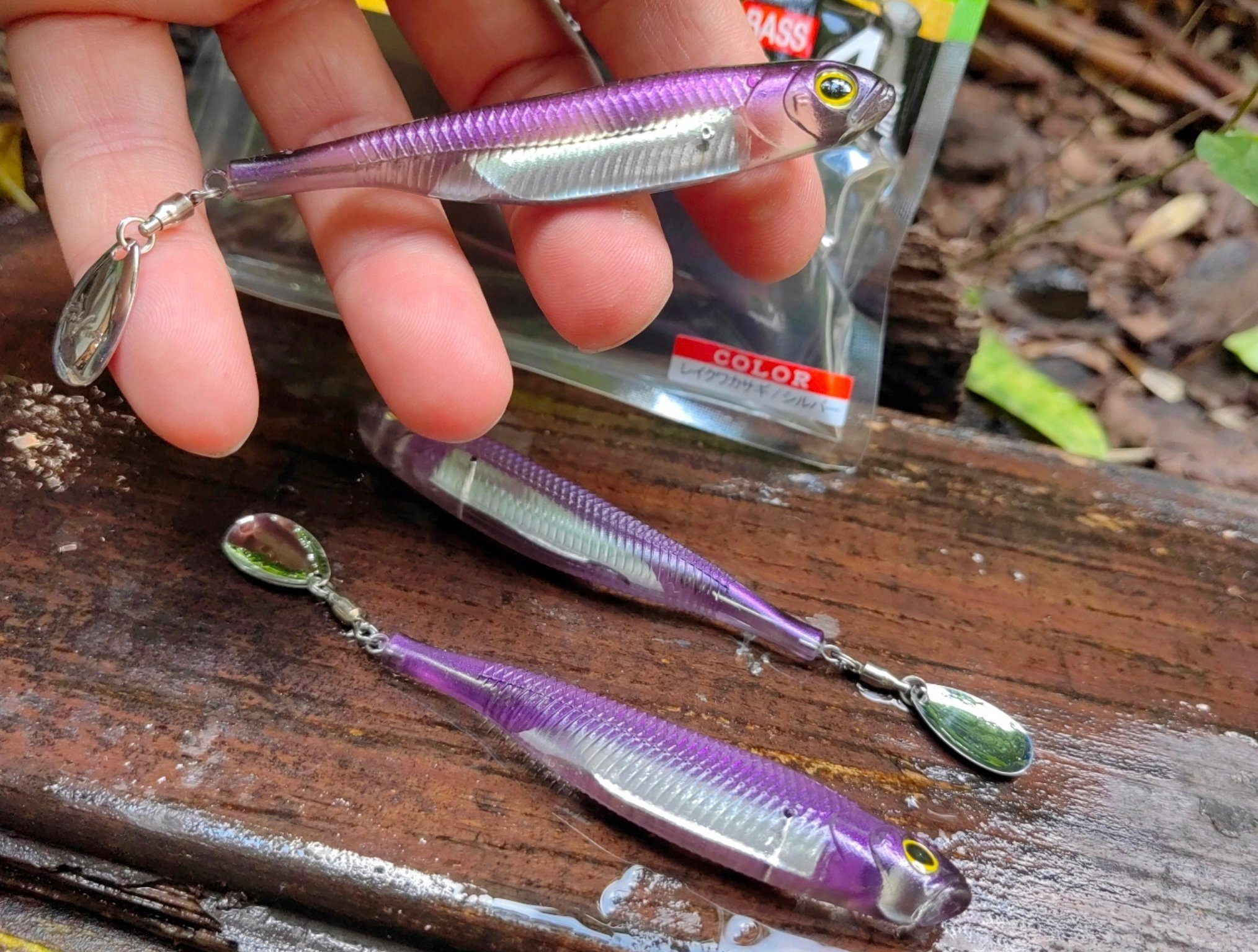 Fish Arrow Flash J Spin Elastomer 10cm (4'') #03 Lake Smelt Silver Silikon Balık (3 Adet)