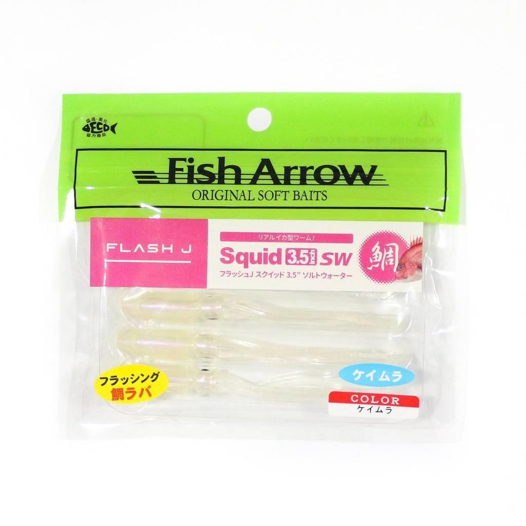 Fish Arrow Flash J Squid 9cm SW #05 Keimura Silikon Kalamar (5 Adet)