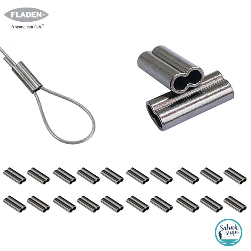 Fladen Çiftli Tel Sıkıştırma Burç 2.0mm 180-200lbs (20 Adet)