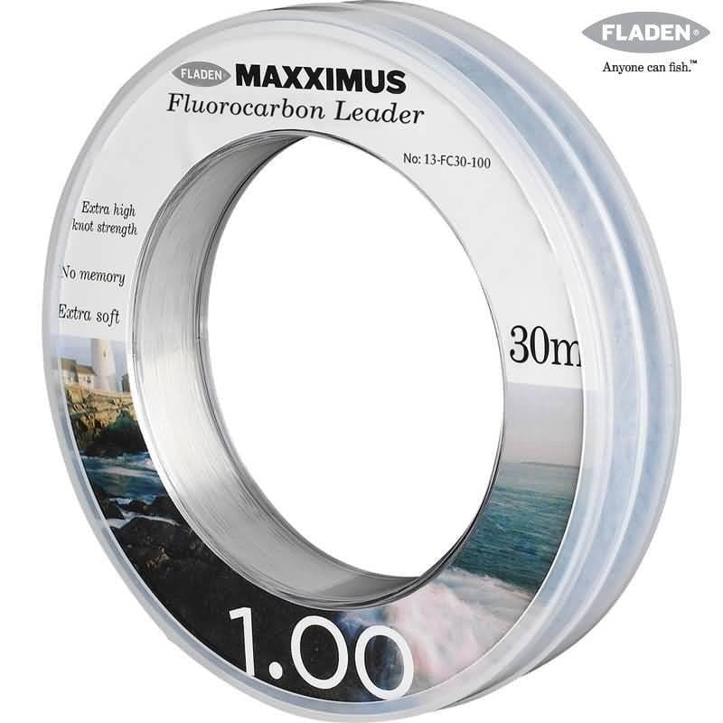 Fladen Maxximus Fluorocarbon Leader Misina 30 mt 1.00 mm 120 lbs