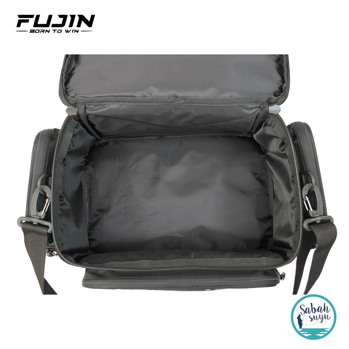 Fujin Black Camo Helper Bag - Balıkçı Çantası