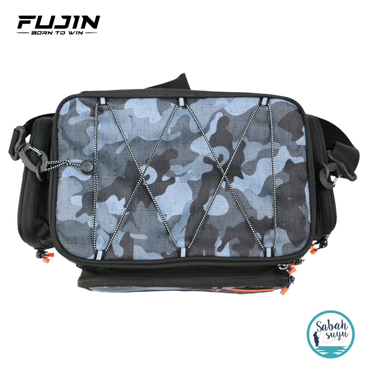Fujin Black Camo Helper Bag - Balıkçı Çantası