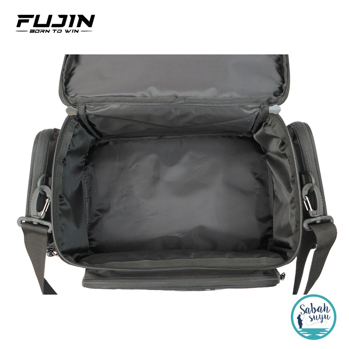 Fujin Black Camo Helper Bag - Balıkçı Çantası