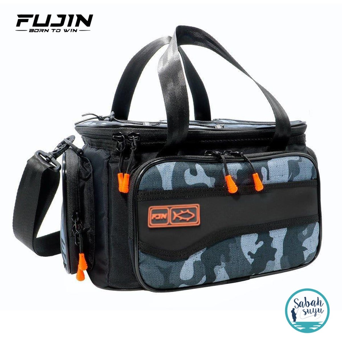 Fujin Black Camo Helper Bag - Balıkçı Çantası