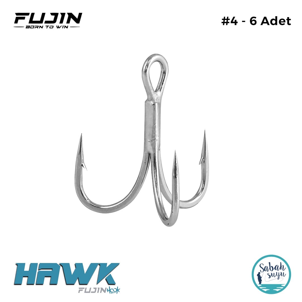 Fujin Hawk Super Anti Rust Üçlü İğne #4 (6 Adet)