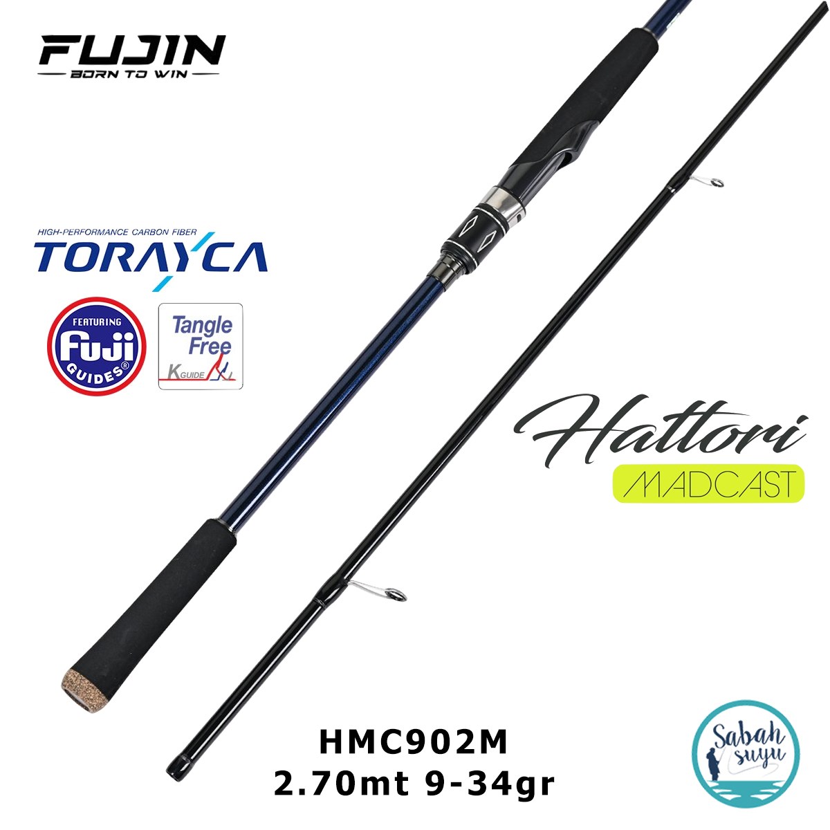 Fujin Madcast HMC902M 2.70mt 9-34gr (2P) Spin Kamış