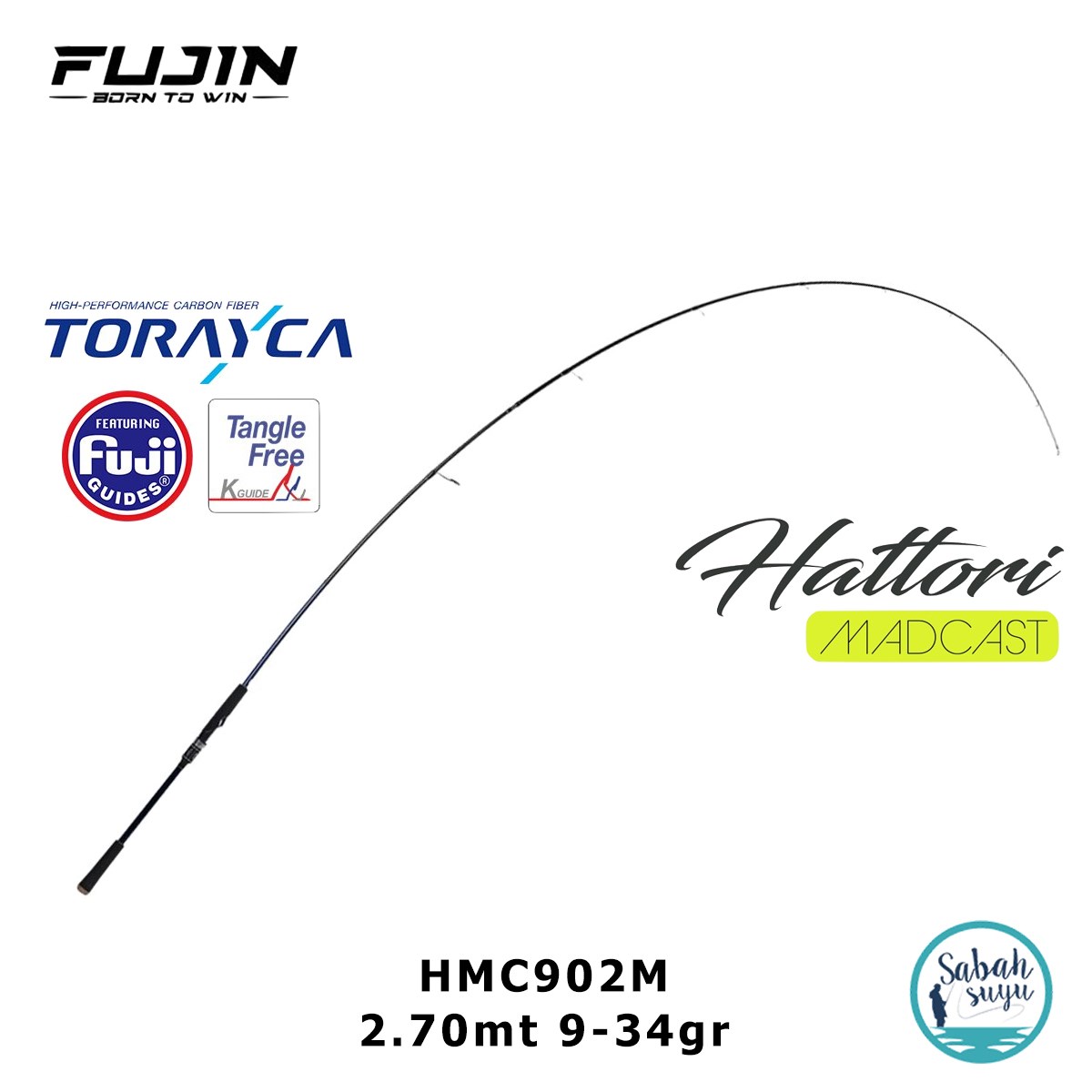 Fujin Madcast HMC902M 2.70mt 9-34gr (2P) Spin Kamış