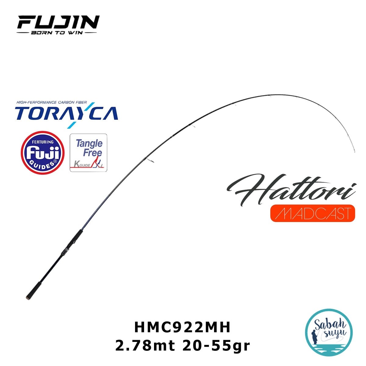 Fujin Madcast HMC922MH 2.78mt 20-55gr (2P) Spin Kamış