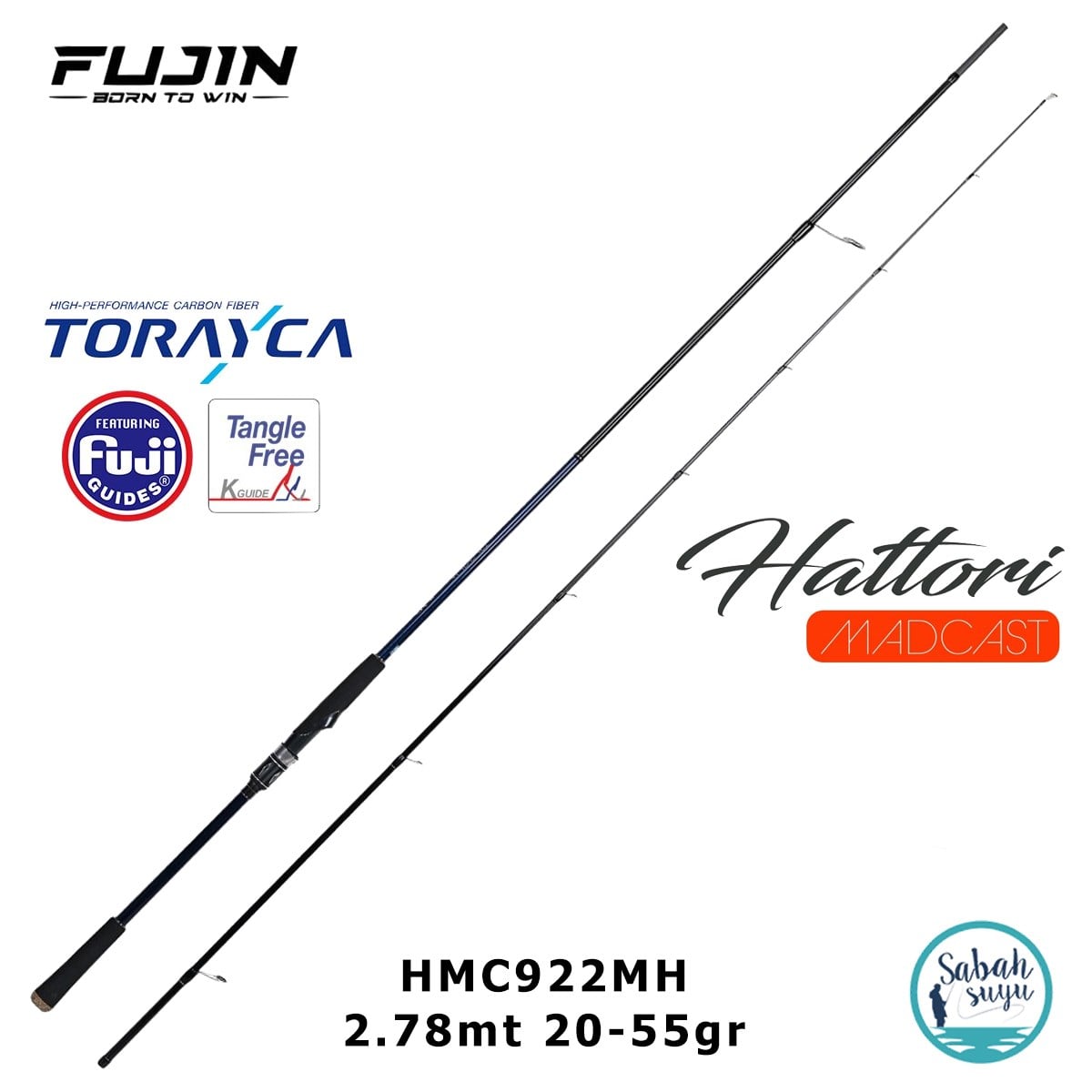 Fujin Madcast HMC922MH 2.78mt 20-55gr (2P) Spin Kamış