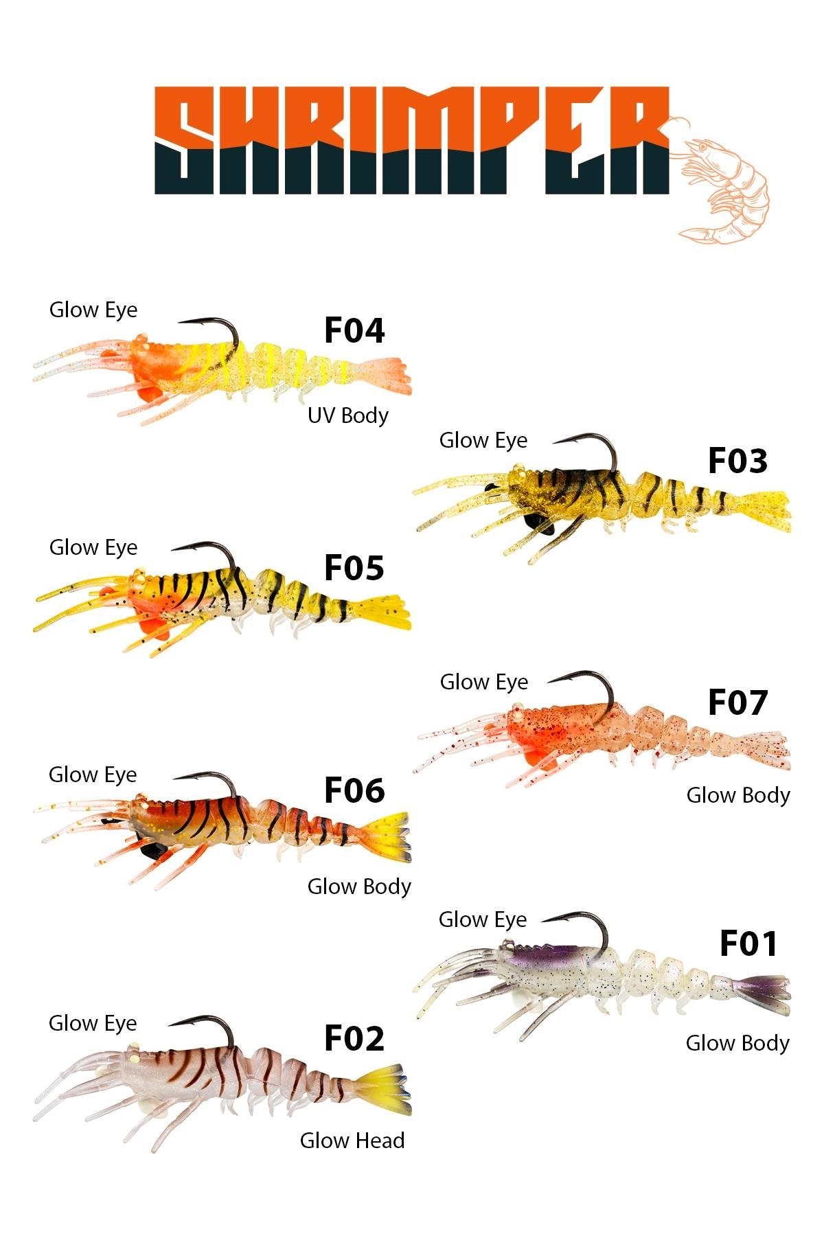 Fujin Shrimper 7.5cm 8.5gr Silikon Karides F07 Signature